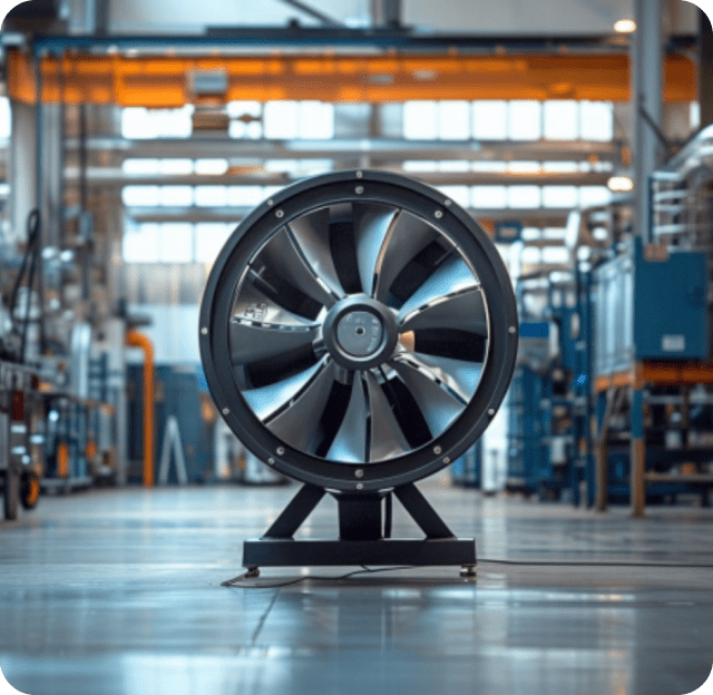 Ventilateur sur le sol